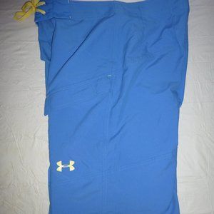 Men Under Armour Heat Gear Blue Board Shorts Size 32
